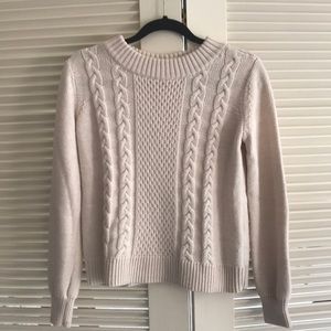 Joie cable knit sweater cream/champagne color